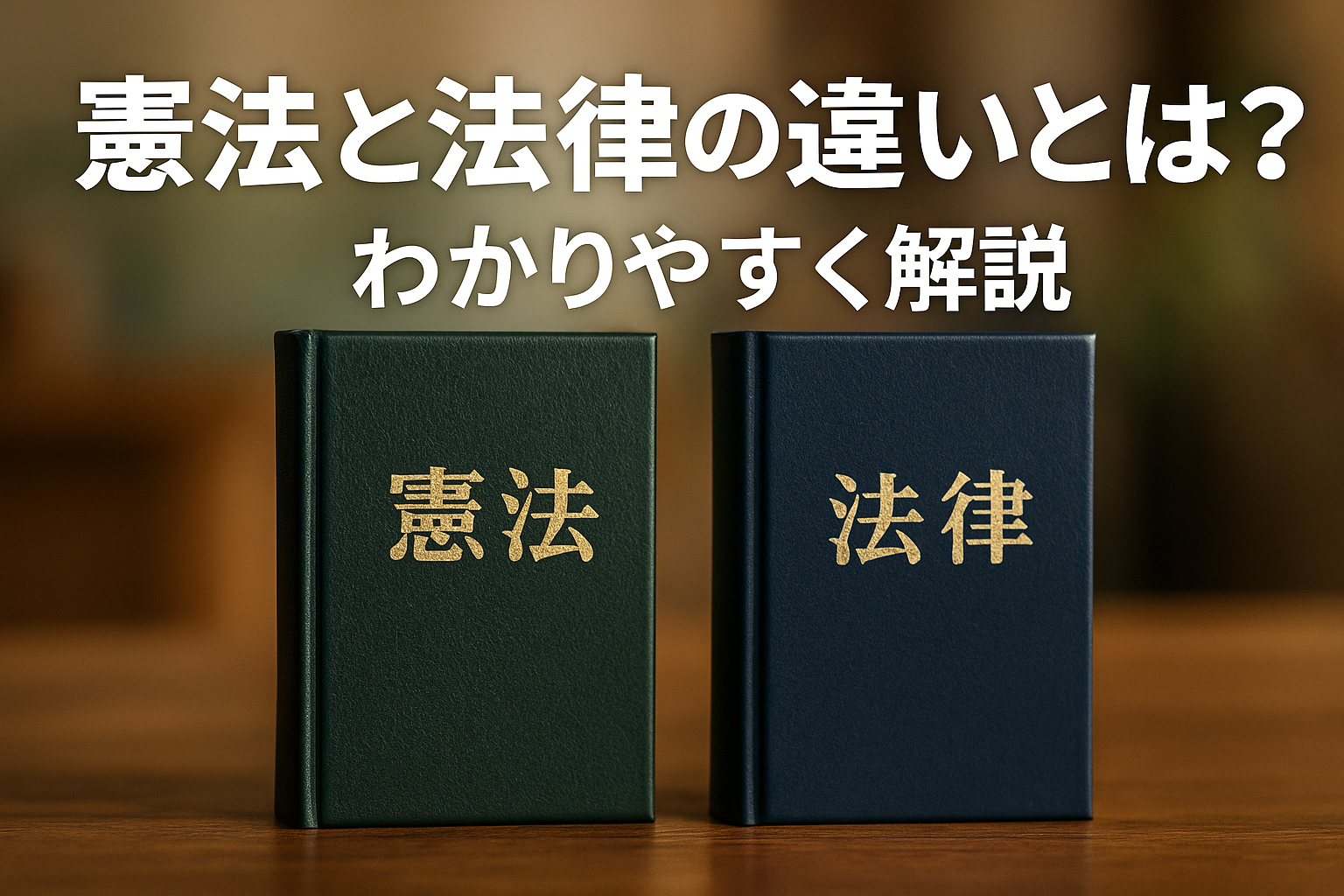 憲法と法律の違いをやさしく解説！