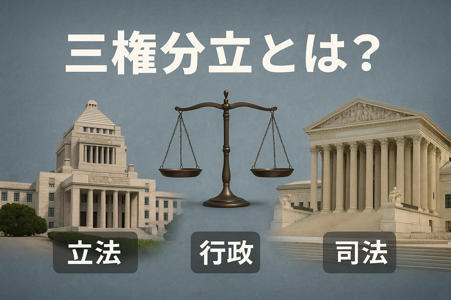 三権分立とは？初心者でも5分でわかる仕組みと身近な例をやさしく解説