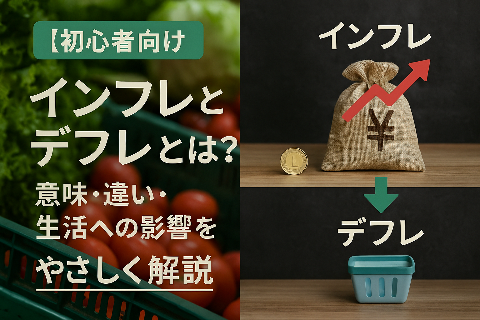 インフレとデフレとは？意味と生活への影響をやさしく解説