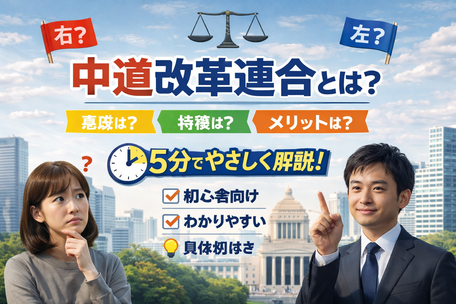 中道改革連合とは？初心者でもわかる仕組み・メリット・課題をやさしく解説